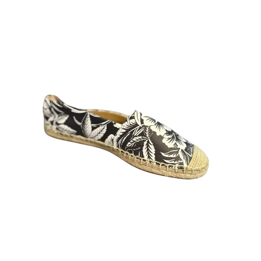 Lauren Ralph Lauren Floral Espadrilles Black Canvas